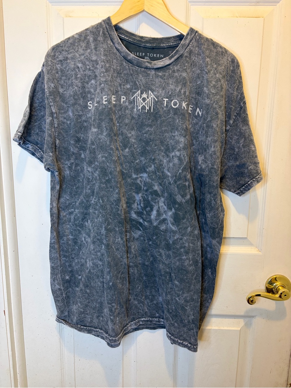 Sleep Token Men's Mineral Wash Short-Sleeve Tee - Slate Gray